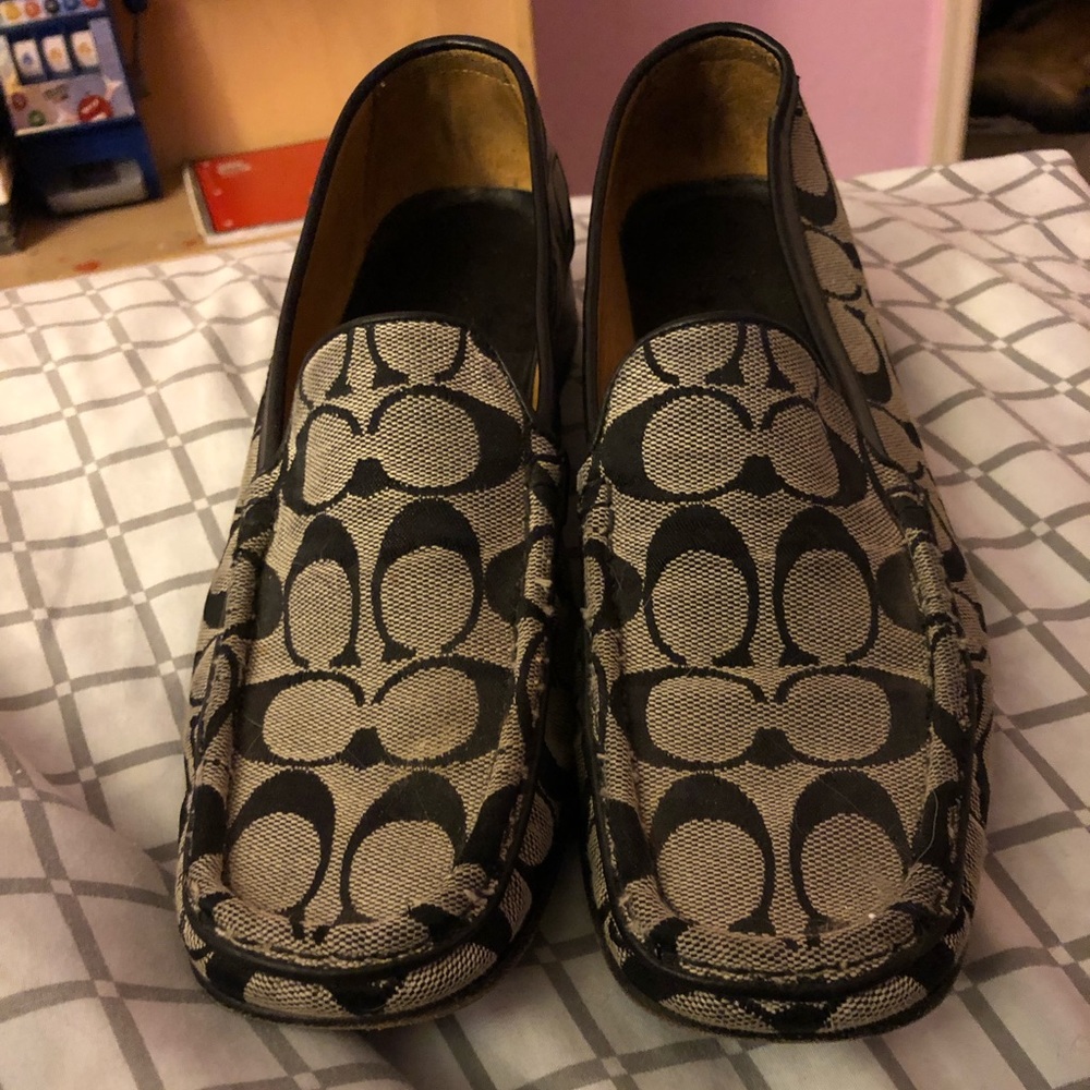 Coach womans slip ons